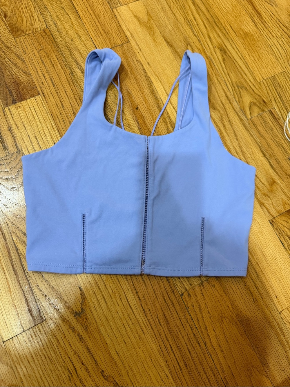 Nike Light blue crop Sports top